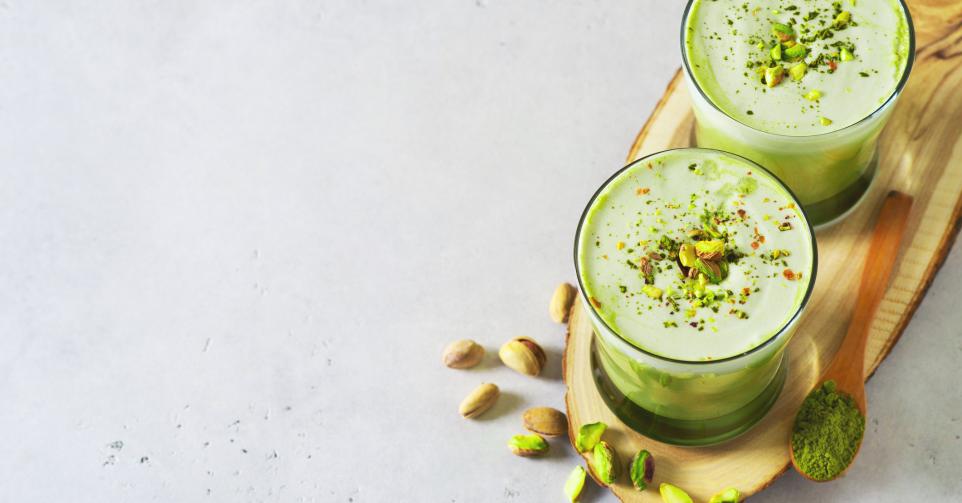 Pistachio Iced Matcha Latte - Getty