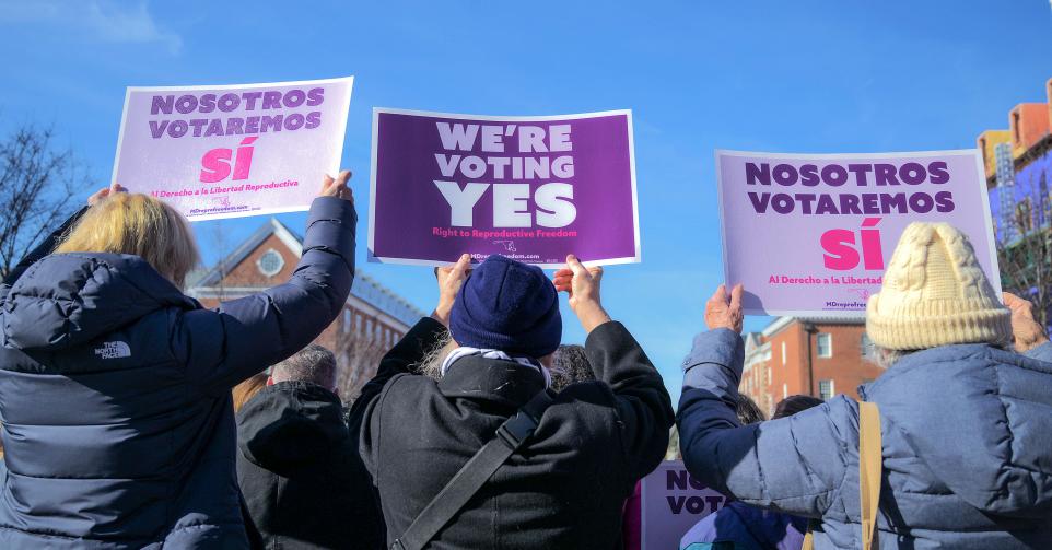 Manifestation pour le droit à l'avortement