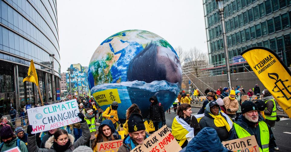 Manifestation pour le climat à Bruxelles