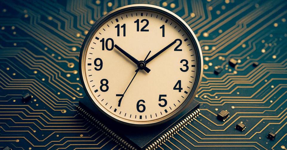 Horloge puce temps