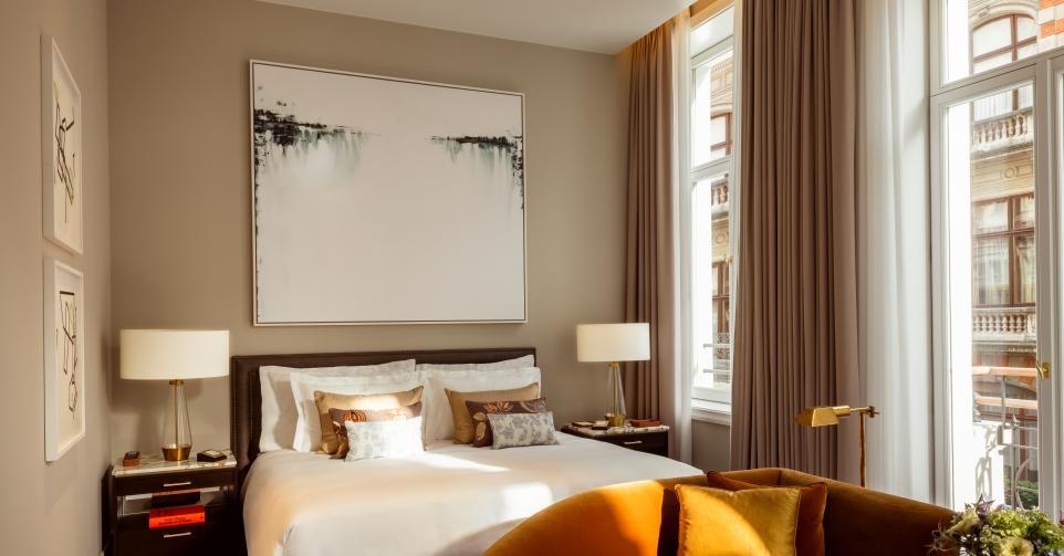 De Grand Deluxe King kamer in Corinthia Brussel