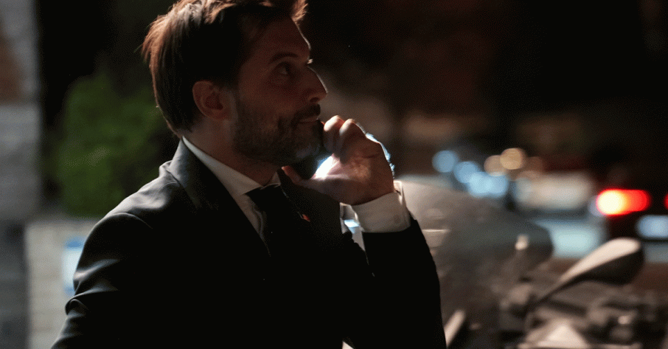 Georges-Louis Bouchez van de MR bij Unizo in Maarkedal.