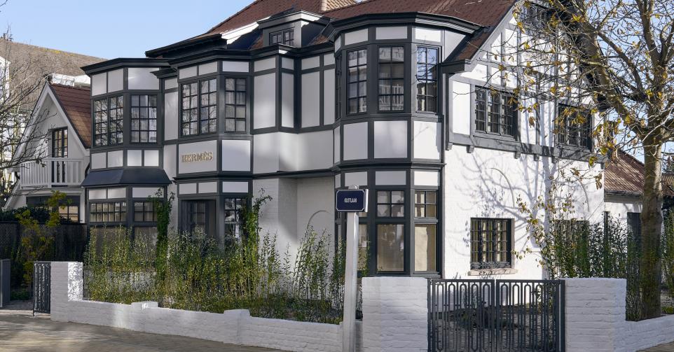 De winkel van Hermès in Knokke.