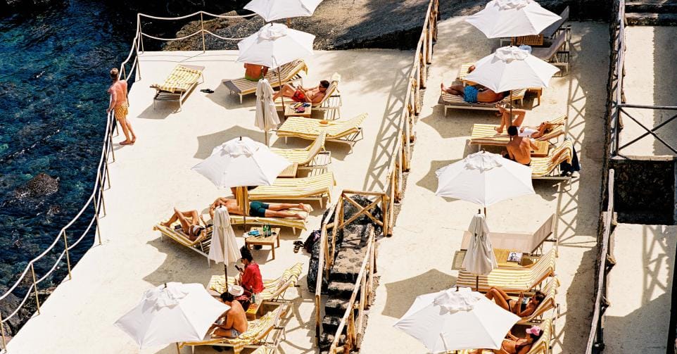 het terras van hotel Il Pellicano