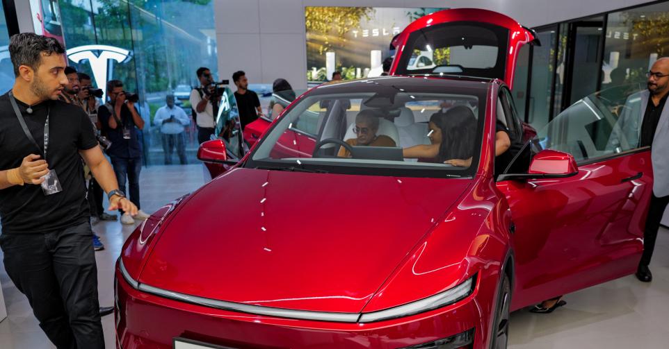 Tesla in India: de eerste showroom ligt in Mumbai.