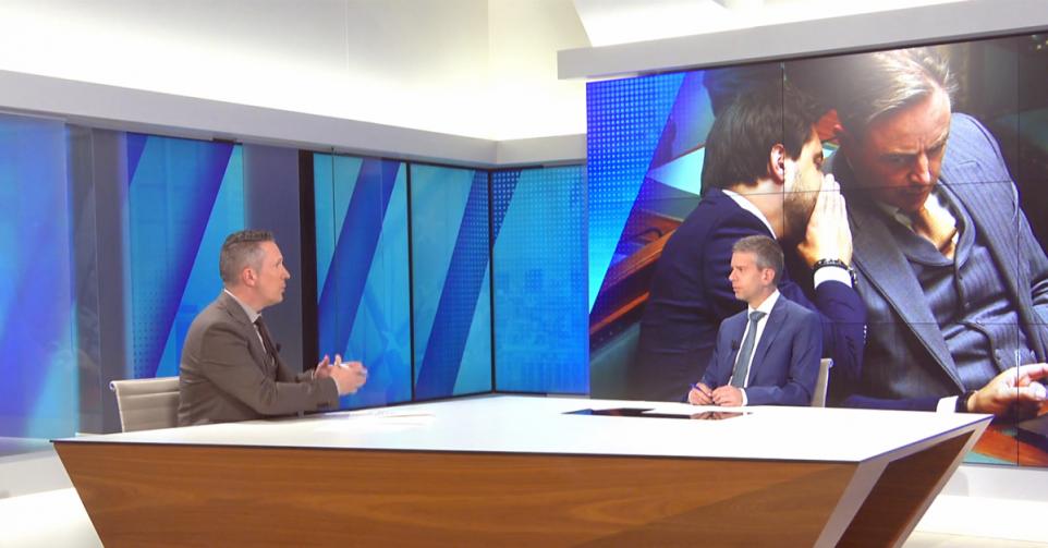 Jan De Meulemeester bij Stijn Wuyts in de studio van Trends Z.