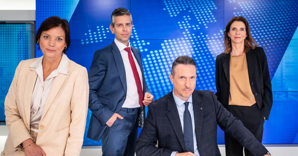 Van links naar rechts: Valerie Bauwens, Stijn Wuyts, Jan De Meulemeester en Francesca Vanthielen.