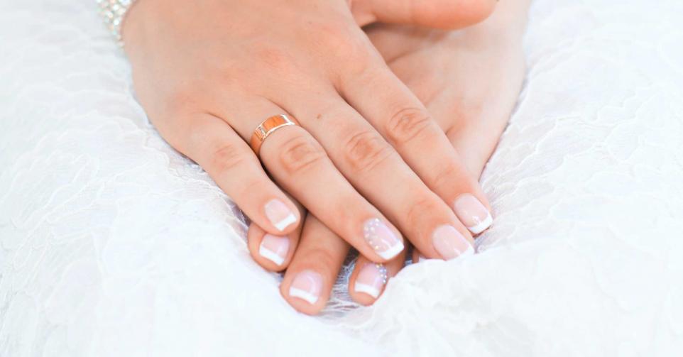 french manicure herfst