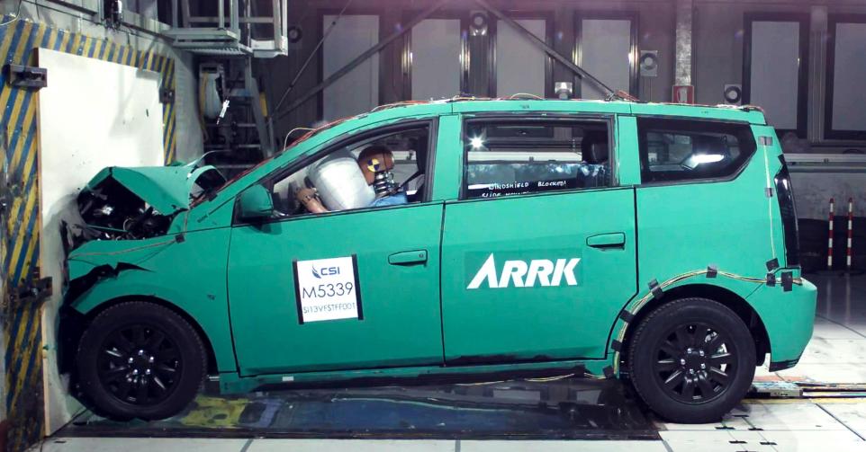 Crash test de l’auto de Sono Motors