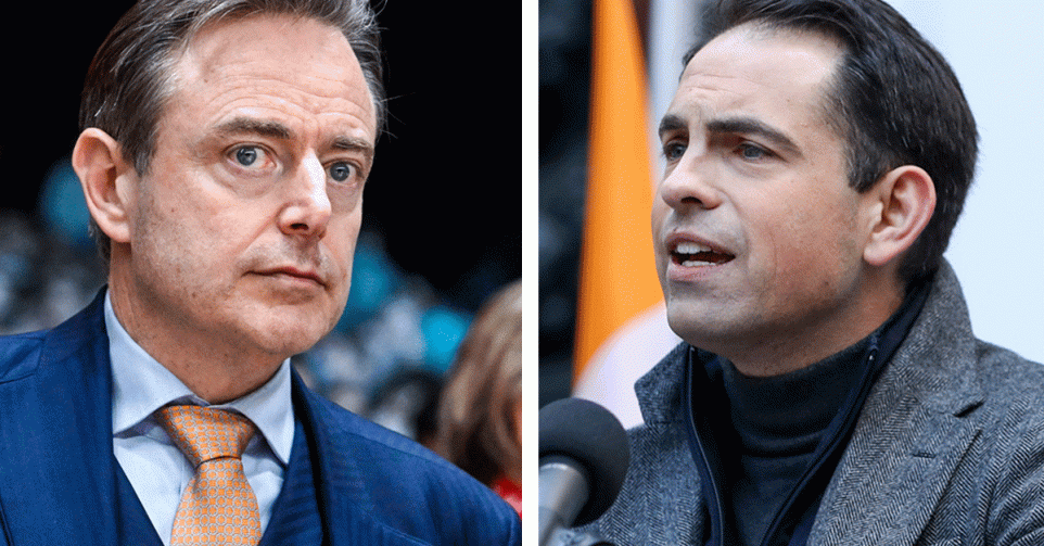 Bart De Wever (N-VA) en Tom Van Grieken (Vlaams Belang)
