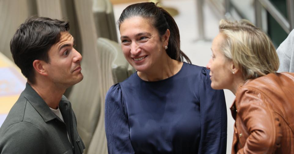 Zuhal Demir, Vlaams minister van Onderwijs, tijdens een debat over onder meer de schoolbonus