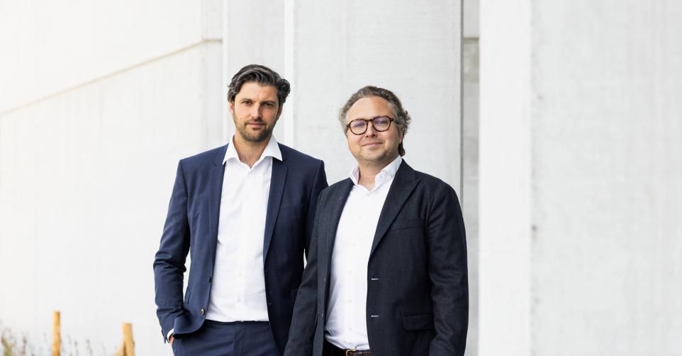 Glenn Van Ooteghem en Louis De Clercq, oprichters van het Gentse vastgoedbedrijf REAL