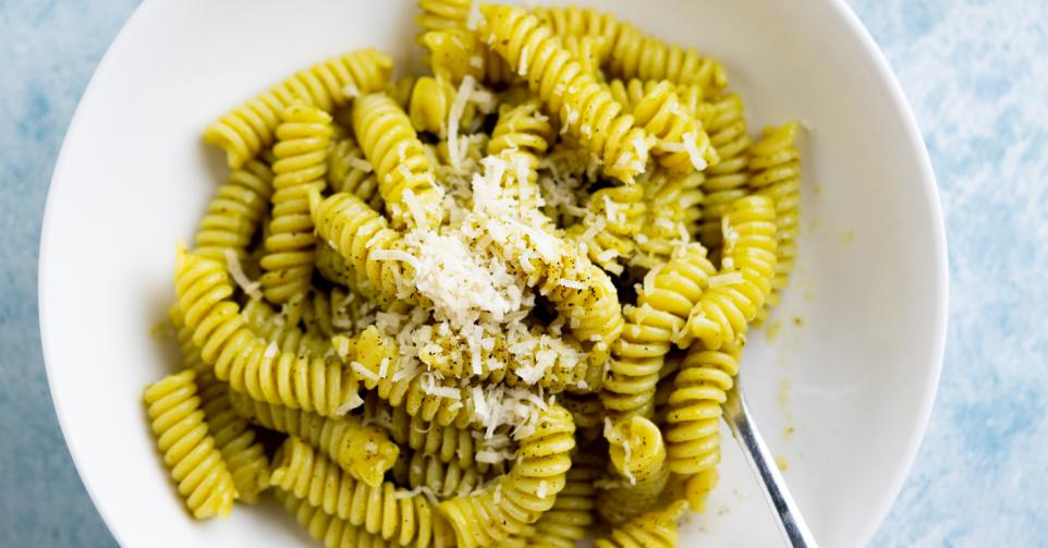 Pasta met pesto van pistaches