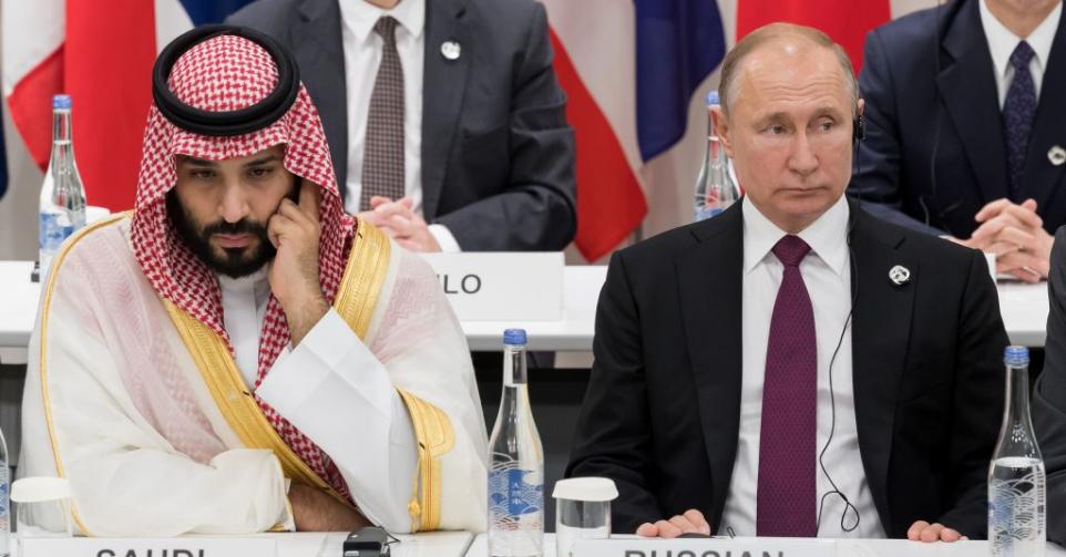Mohammed ben Salmane et Vladimir Poutine en 2019.