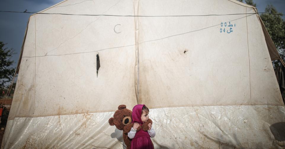 Vluchtelingenkamp Morin in Idlib, Syrië, op 4 mei 2022.