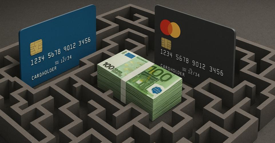 Labyrinthe des prix des cartes de crédit