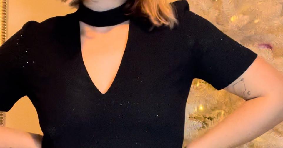 zwarte jurk glitter