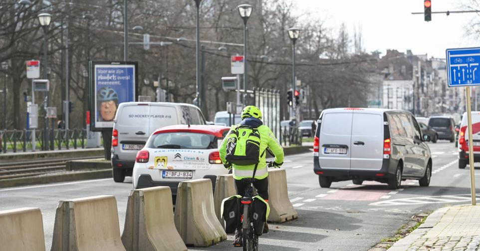 Vélo dans les rues de Bruxelles