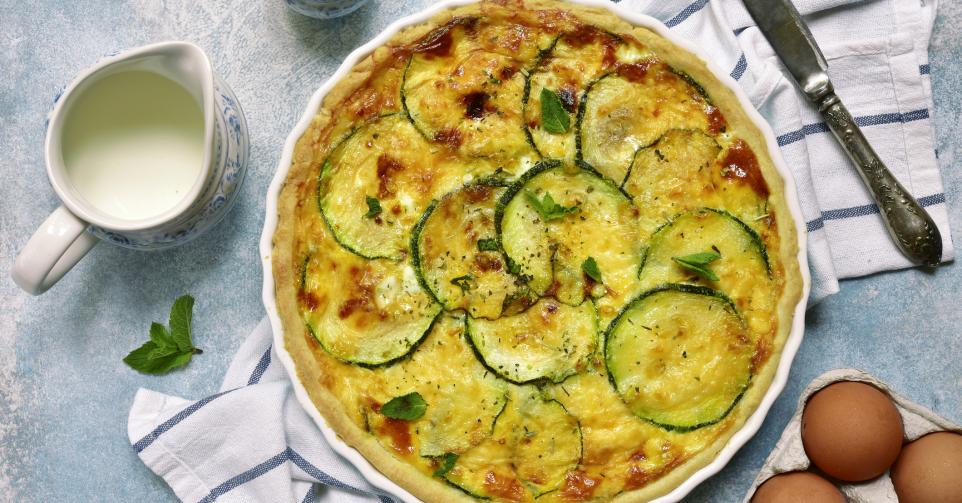 quiche met stilton