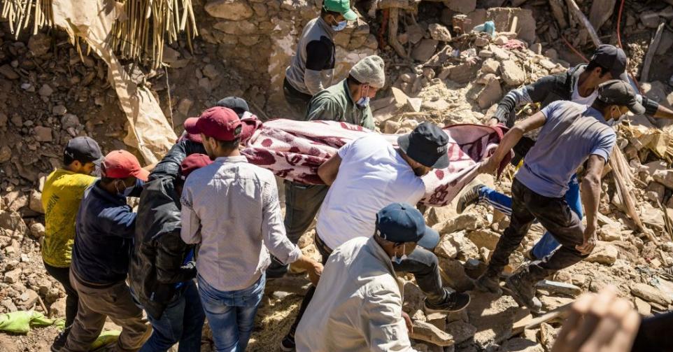 Tafeghaghte, à 60 km de Marrakech seisme Maroc