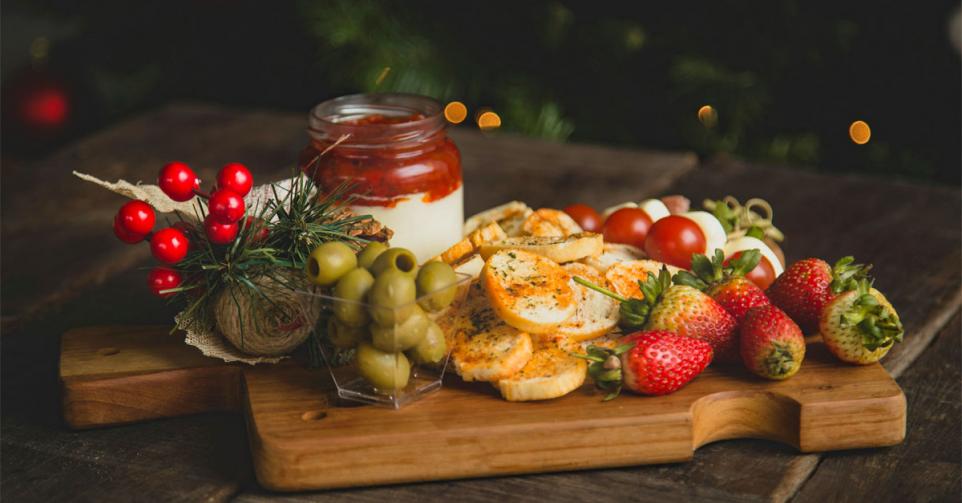 vegetarische aperitiefhapjes kerst