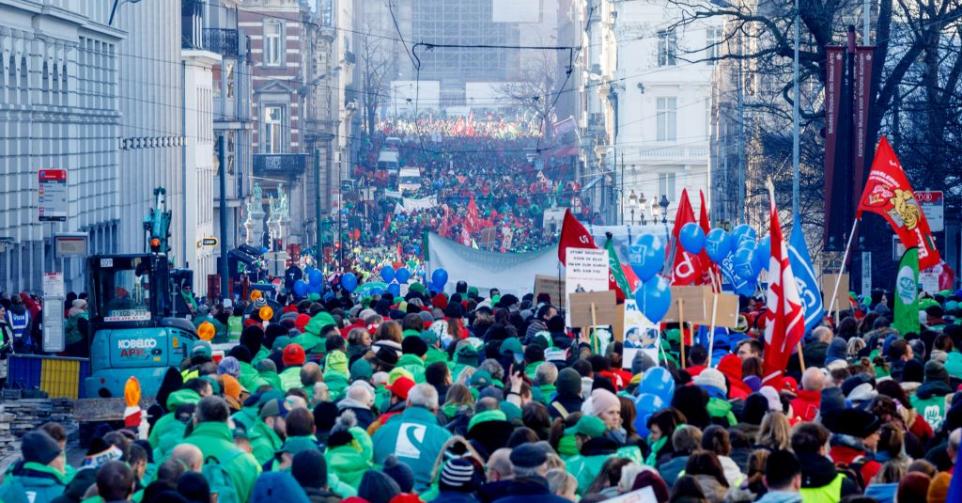 Manifestation Bruxelles pensions