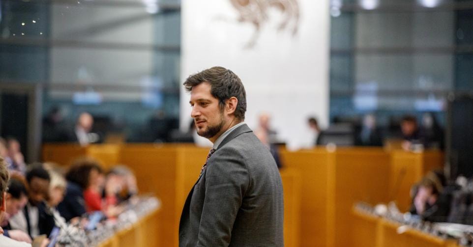 Adrien Dolimont au parlement de Wallonie