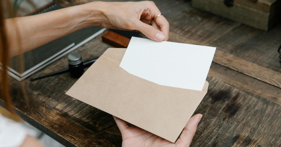 lettre enveloppe scellée