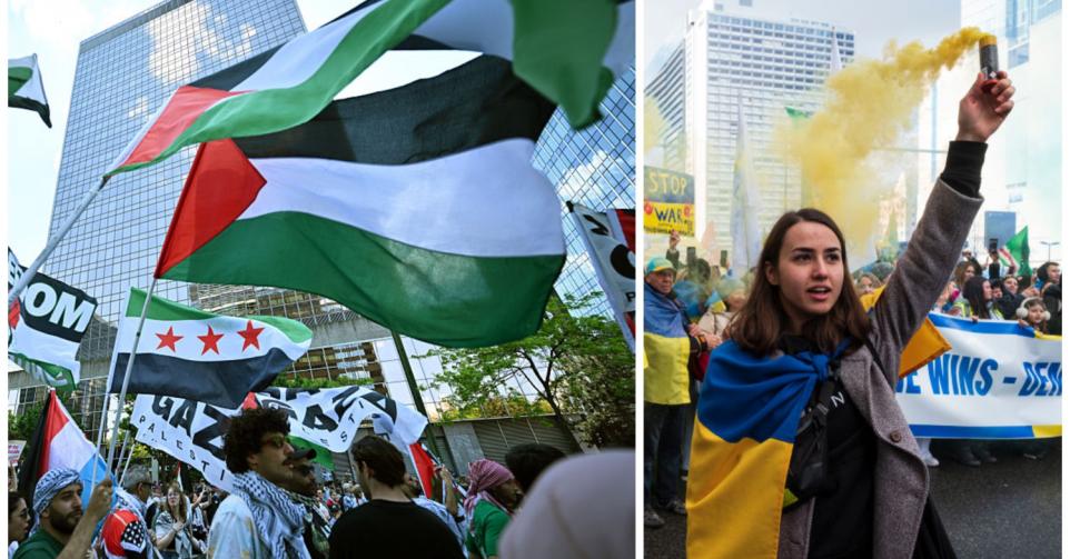 manifestations palestine ukraine