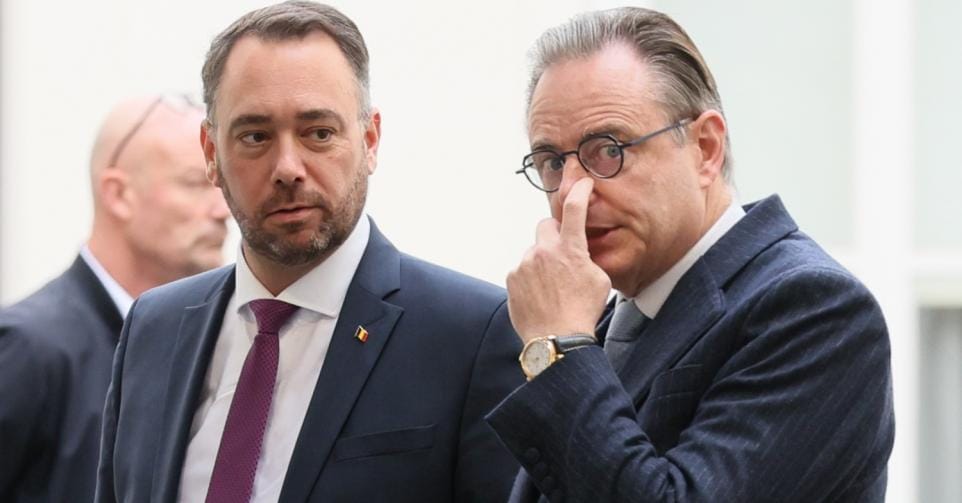 Bart De Wever tijdens persmoment over mislukte begrotingsgesprekken aan het Koninklijk Paleis.