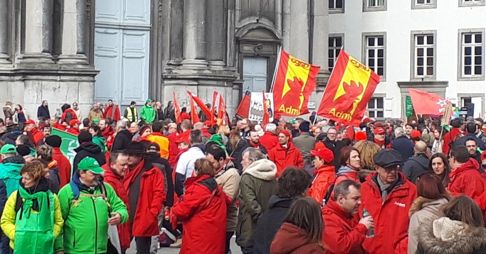 Manifestation gouvernement wallon 24 septembre