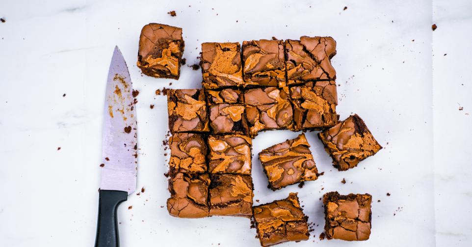 brownies au beurre de cacahuète