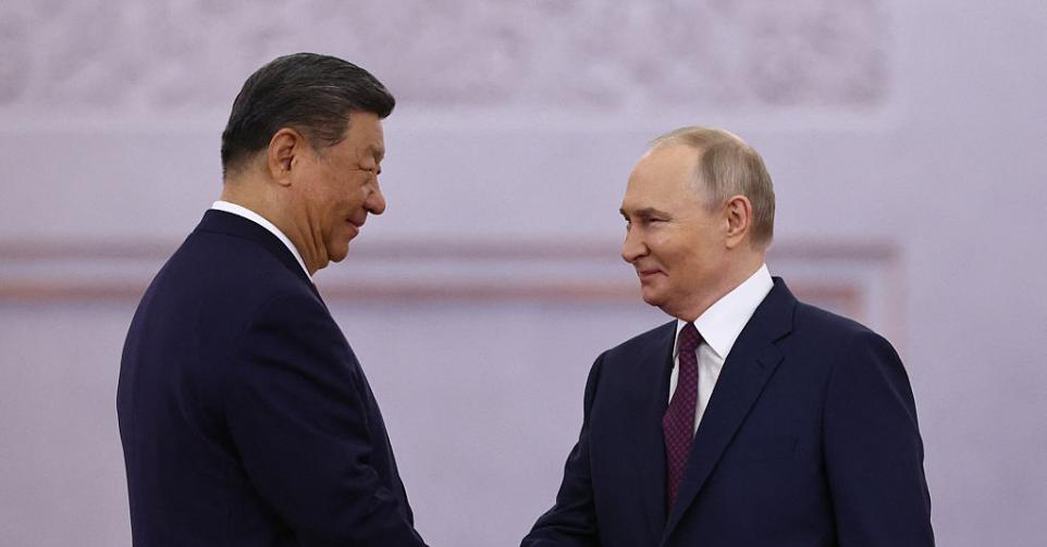 Vladimir Poutine et Xi Jinping.