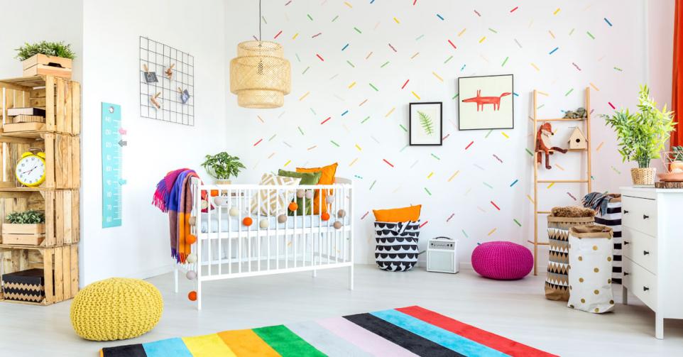 kleurrijke babykamers