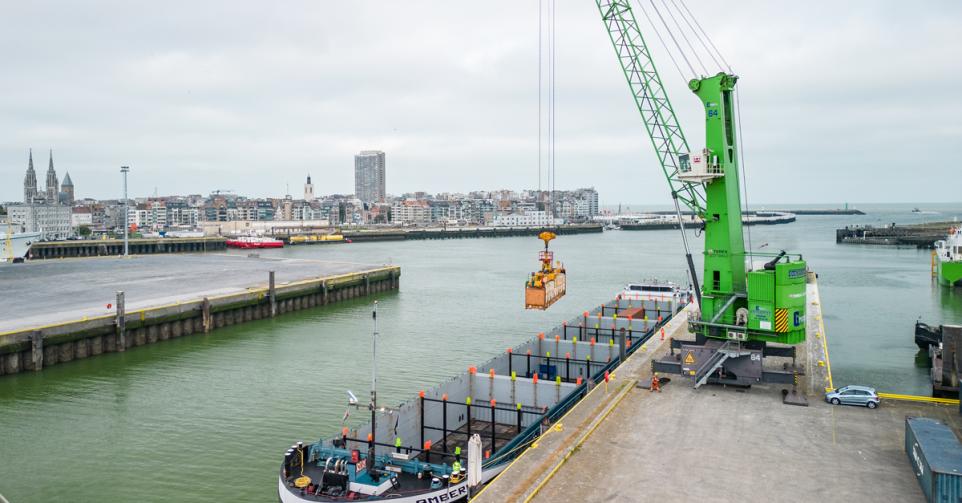 De haven van Oostende.