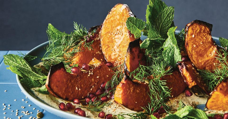 Gerechten met pompoen, maar geen pompoensoep.