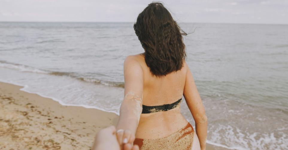 vluggertje op het strand