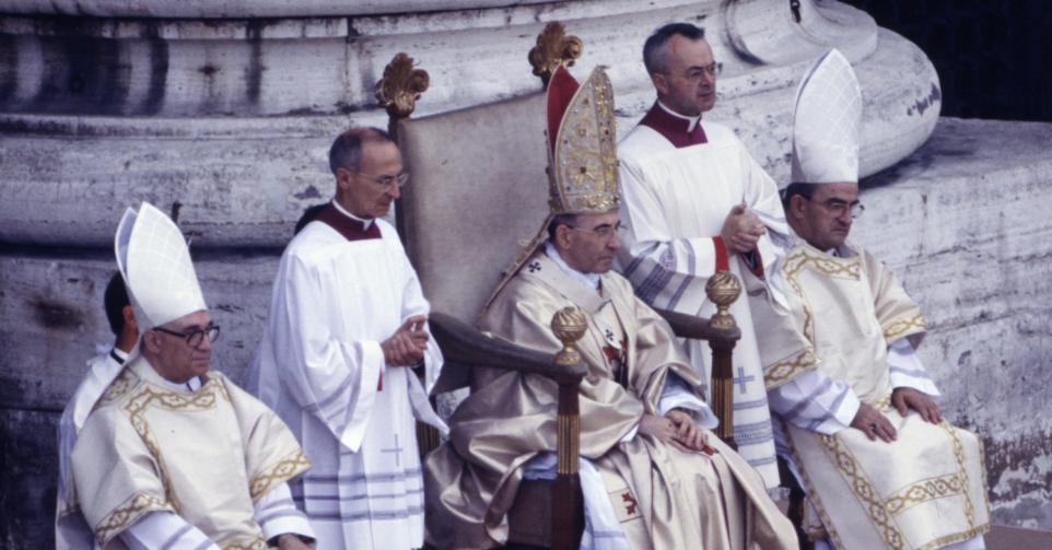 Le pape Jean Paul 1er, au Vatican, en 1978