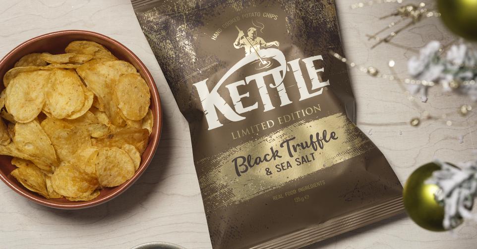 KETTLE Chips ‘Black truffle & Seasalt’