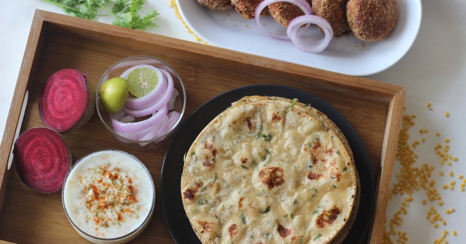 Linzenburger met mango-komkommerrelish