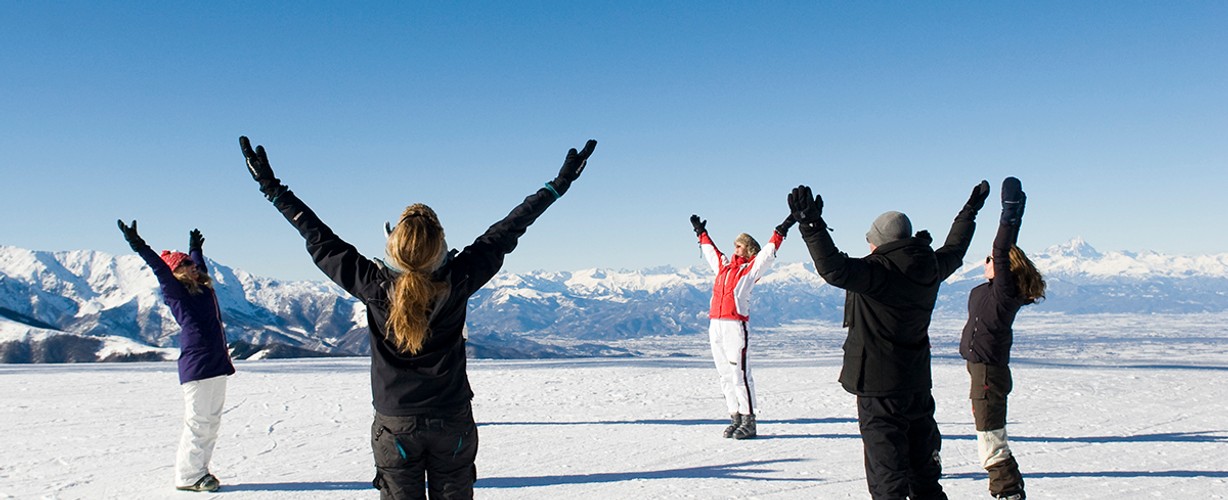 yoga en skiën