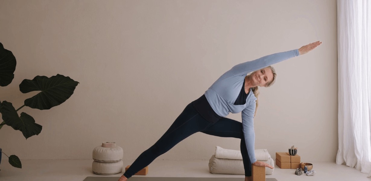 Yoga met props