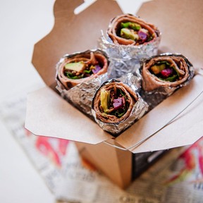 healthy lunch wraps voor onderweg