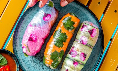 vegetarische springrolls - recept Jason Tjon Affo
