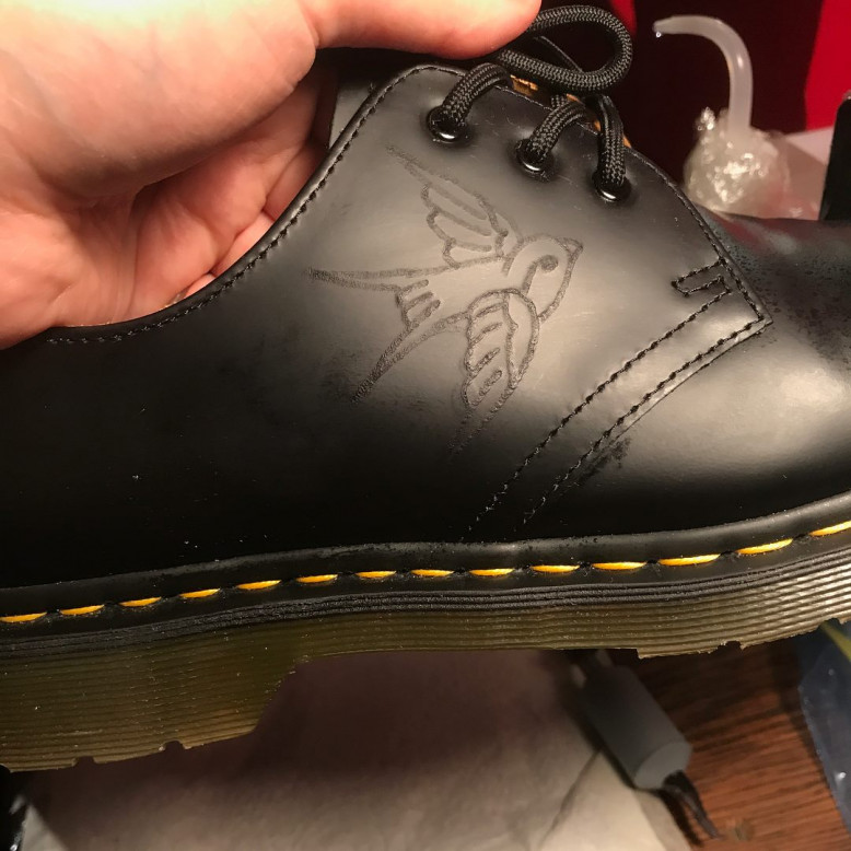 doc martens motif japonais